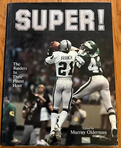JIM PLUNKETT AUTOGRAPHED "SUPER" 1981 RAIDERS IN THEIR FINEST HOUR LARGE BOOK - Picture 1 of 4