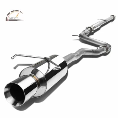STAINLESS STEEL 4" ROLLED TIP  EXHAUST CATBACK SYSTEM FOR 94-97 HONDA ACCORD CD — 第 1/4 张图片