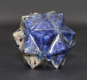 50MM Blue Sodalite Merkabah Chakra Balance Healing Crystal Gemstone Energy Star - Picture 1 of 10