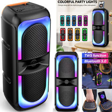 Portable Bluetooth Speaker Wireless Subwoofer Deep Bass Sound System Party TWS
