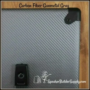 Carbon Fiber pattern tolex in Gun Metal Gray ~34" WIDTH (per yd) - Picture 1 of 1