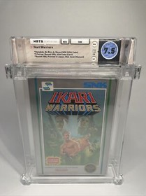 Ikari Warriors NES Nintendo WATA Graded 7.5 Unpunched 5 Screw Round SOQ No Rev-A