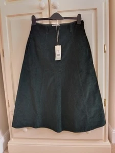 Gorgeous Toast Oil Dark Green thick cord high quality midi skirt 12. - Picture 1 of 8