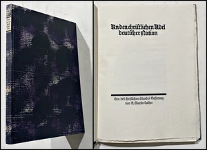 Pressendruck / An den christlichen Adel deutscher Nation 1928 Rupprecht Presse - Bild 1 von 1