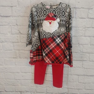Ricrac and Ruffles Girls Christmas Size 4T Outfit - Picture 1 of 6