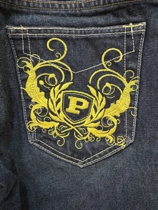 Phat Farm Boys Youth Jeans Denim Embroidered Size 14 Y2k - Picture 1 of 14