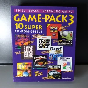 Game Pack 3 PC Big Box CD 10 Super CD-Rom Juegos 1996 Completo Coleccionista Juego EXCELENTE - Imagen 1 de 6