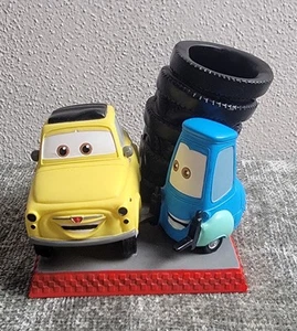 Rare Vintage Disney Pixar Cars Luigi & Guido Desk Pen/Pencil Holder - Excellent - Picture 1 of 10