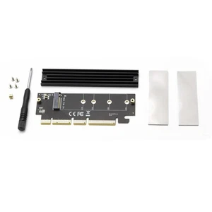 Adapter Konverter Von PCIe X4 X8 X16 4.0 Gen4 Zu SSD M.2 NVMe Mit SSD 480GB - Bild 1 von 2