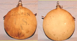INDIAN WARS Authentic U.S. ARMY ENGINEERS MARKED CANTEEN GOOD CONDITION LOWER $$ - Picture 1 of 2