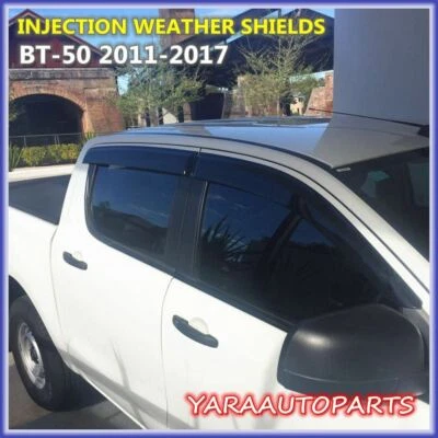 Injection Weather Shields Window Visors for MAZDA BT-50 Daul Cab 2011-2018 - image 1 of 4