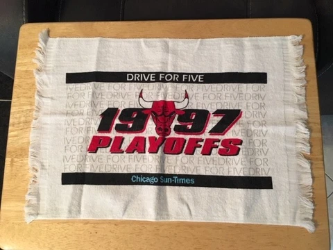 Chicago Bulls 1997 Playoff Rally Towel Cover