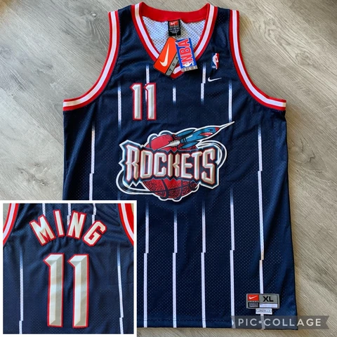 Authentic Yao Ming Houston Rockets Jersey XL 48 Nike Swingman New Cover
