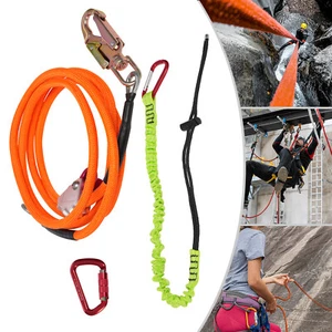 20kn Flip Line, Kit Flipline Nucleo Filo Acciaio, Cordino Arrampicata Albero 3,66m/12ft - Foto 1 di 18