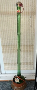 Vintage Michelangelo Chianti 45 1/2 “ tall green glass decanter 1975 9.5/10 NM - Picture 1 of 16