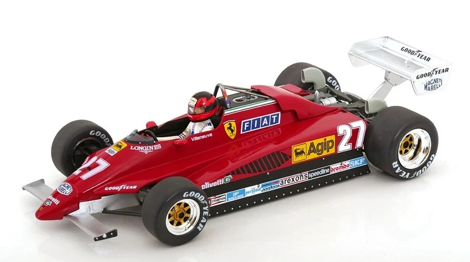 1/18 FERRARI 162C2 #27 BELGIUM GP 1982 VILLENEUVE MODEL CAR MCG18629F - Immagine 1 di 1