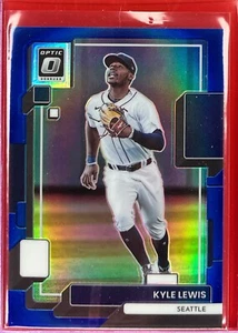 2022 Panini Donruss Optic - Blue Prizm #112 Kyle Lewis Numbered #’d /75 - Picture 1 of 4