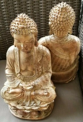 Nueva estatua grande de Buda sentado en loto meditando estatua mediana de Buda sentado Foto 1 de 4