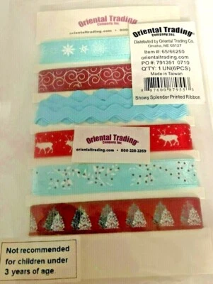 Christmas Splendour Winter Scene Ribbon - Image 1 of 2