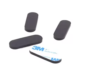 Rubber Oval Feet for Sega Genesis Model 2 w 3M Backing Complete Set of 4 Feet - Picture 1 of 8