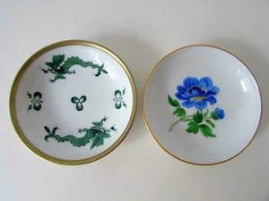 MEISSEN PORCELAIN DISHES TRAY SET- DRAGON SILVER 835 RIM 1938 - Picture 1 of 6