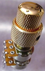PERNO Y POTENCIÓMETRO DE GUITARRA DE CONTROL DUAL DORADA 2 EN 1 - Imagen 1 de 4