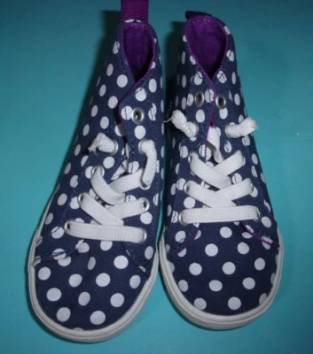 Zapatillas Carter's Angie SC Azul Marino Blanco Lunares Con Cordones Talla 7 Angie * Foto 1 de 4