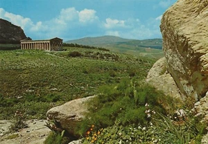 Postcard Italy Sicily The Doric Temple of Segesta, Panoramic View c1980s MINT - Picture 1 of 1