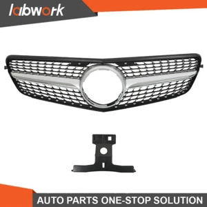 Labwork Front Upper Grille For Mercedes W204 C200 C250 C300 2007-2014 Silver - Picture 1 of 13