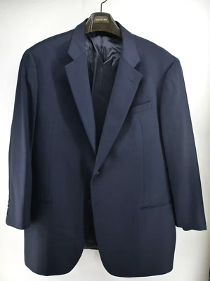Abrigo Blazer Traje Chaqueta Giorgio Armani Collezioni 48L Azul Mezcla Lana Foto 1 de 4