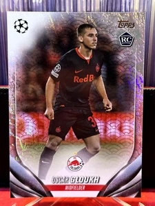 2023-24 Topps Jade UEFA Oscar Gloukh #98 RC Rookie White 20/99 Israel - Picture 1 of 2