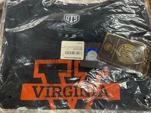 Camiseta Virginia Cavaliers Para Mujer Grande Otoño Azul Marino OTS Scoop Distressed - Imagen 1 de 1