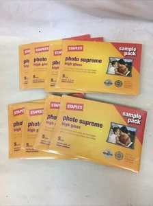 Staples Photo Supreme Gloss Paper 40 sheet Lot 4x6 - Afbeelding 1 van 3