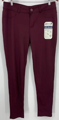 Pantalones Seven7 Talla 12 Púrpura 4D Elastizados Ajuste Impecable Flexible Atractivo Ajustados Mujeres Nuevos Foto 1 de 4