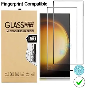 2 Pack Tempered Glass Screen Protector film For Samsung Galaxy S24 Ultra S23 S22 - Picture 1 of 65