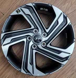 18" HYUNDAI SANTA FE WHEEL RIM FACTORY OEM 71009 2021-2023 MACHINED GREY - Picture 1 of 10