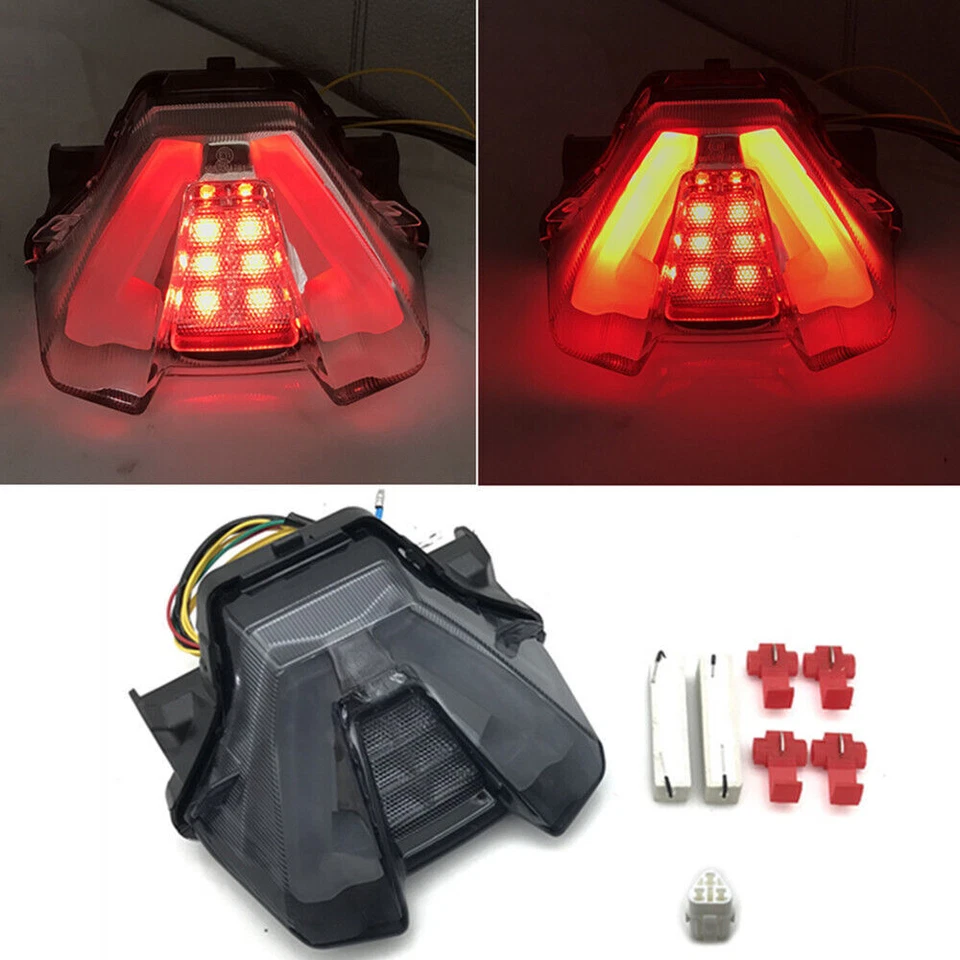 Luz trasera LED integrada luz de freno señal de giro para 2021-2025 MT-07 MT07 Foto 1 de 4