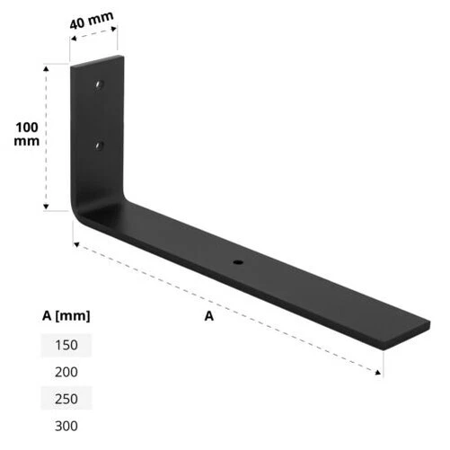 Holzbrink Supporto per Scaffale Mensola Staffa Regalbodenträge - Immagine 1 di 4