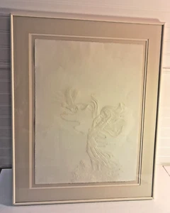1984 Ed Morgan Hand Signed Art Print Embossed Paper 46/250 Woman Bird  Excelsior - Picture 1 of 24