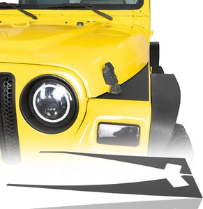 Coperchio parafango superiore TJ Wrangler nero testurizzato per Jeep Wrangler TJ 1997-2006 - Foto 1 di 12