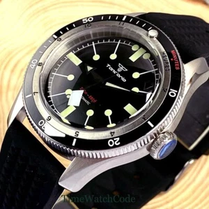 40 mm Tandorio Automático 20ATM Reloj para Hombre Cúpula Cristal de Zafiro NH35 PT5000 - Imagen 1 de 29
