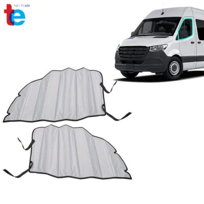 Cubiertas de ventana de puerta delantera apagón aislado para Mercedes-Benz Sprinter 2007-2018 Foto 1 de 4