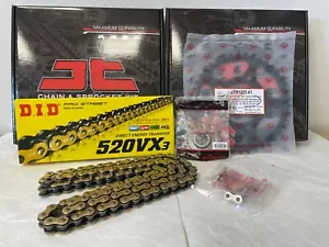 HONDA CB500X CHAIN AND SPROCKET KIT 2019 2020 2021 2022 2023 DID GOLD X-RING - Picture 1 of 1