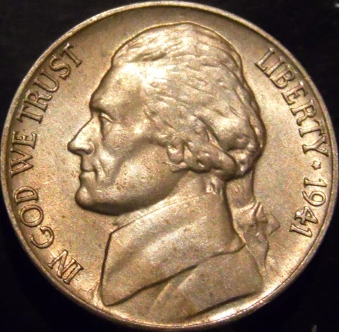 1941-D Jefferson Nickel Choice/Gem BU Uncirculated Full Step SIX Full Steps Cover