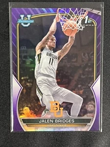 2023 Bowman University Chrome #99 Jalen Bridges 1st Purple Refractor /399 - Picture 1 of 2