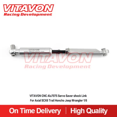 Vitavon CNC V1 Servo Saver shock Link For Axial SCX6 Trail Honcho Jeep Wrangler - Image 1 of 4