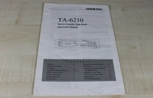 Onkyo TA-6210 original Bedienungsanleitung (Englisch) - Bild 1 von 1