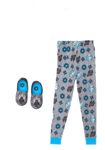 Lego Star Wars Boys Size 10 Pajama Bottoms with Slipper Sizes 2-3 - Picture 1 of 2