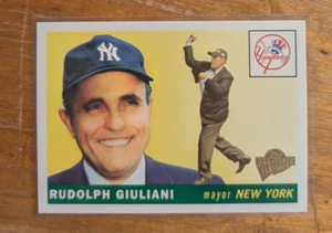 2004 Topps favoritos de los fanáticos de todos los tiempos #51 Rudolph Rudy Giuliani alcalde Yankees de Nueva York - Imagen 1 de 1