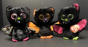 Ty Beanie Boos IGOR ECHO DART HALLOWEEN PLUSHIES LOT Read - Picture 1 of 14